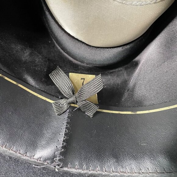 Vintage Eddy Bros Black Western Cowboy Hat Mens Size 7 - Picture 8 of 8